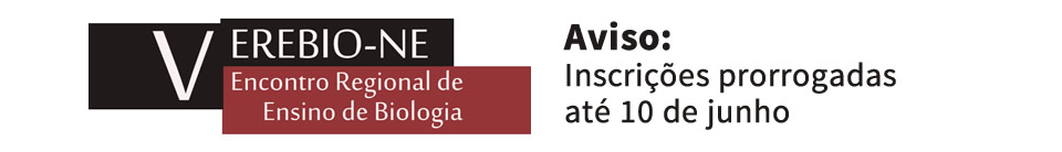 Aviso V EREBIO: Inscri��es prorrogadas at� 10 de junho