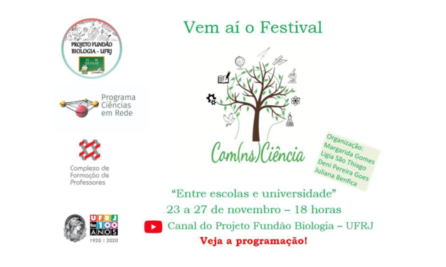 Festival Com(ns)Ciência: entre a escola e a universidade