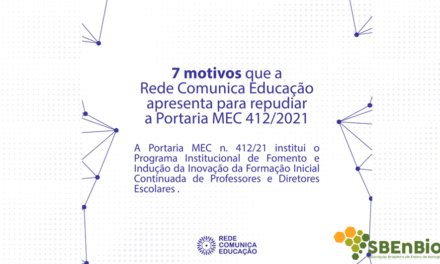 A Rede Comunica Educação apresenta 7 motivos para repudiar a Portaria MEC n. 412/2021