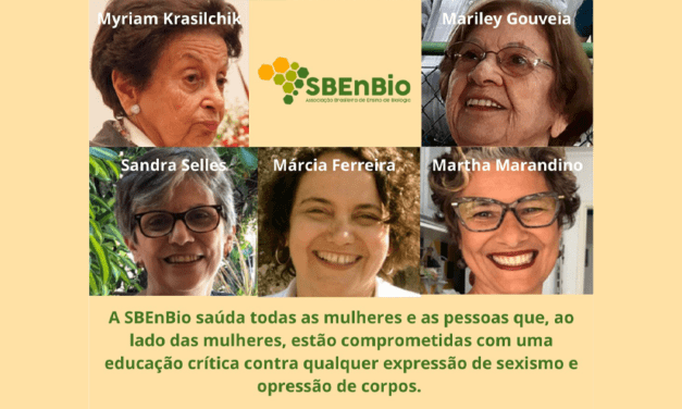 SBEnBio saúda todas as professoras e professores de ciências e biologia compromissadas