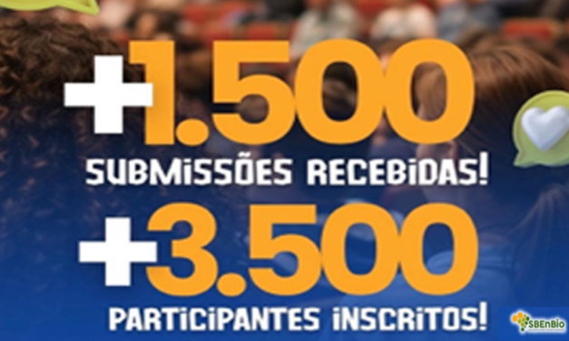 Novos recordes de submissões e de participação em eventos da SBEnBio